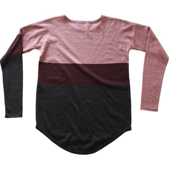 Smartwool Pink Burgundy Colorblock sweater, Wool blend - Picture 9 of 10